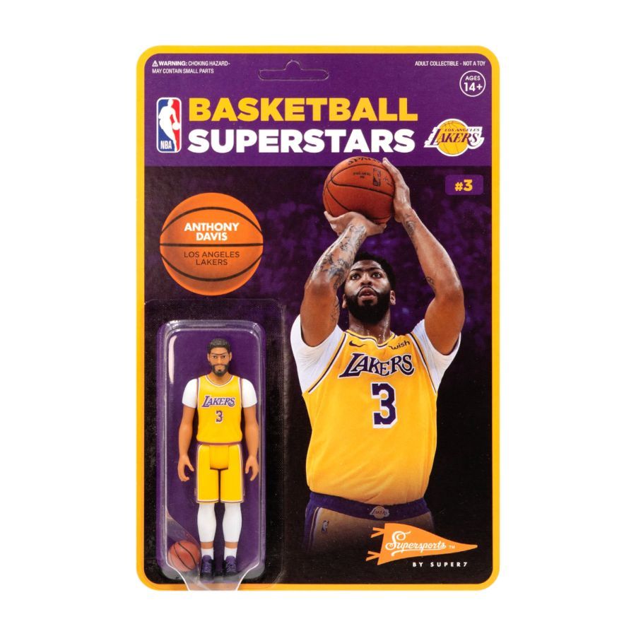 NBA - Anthony Davis LA Lakers ReAction 3.75 Figure