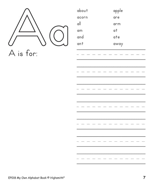 My Alphabet Book
