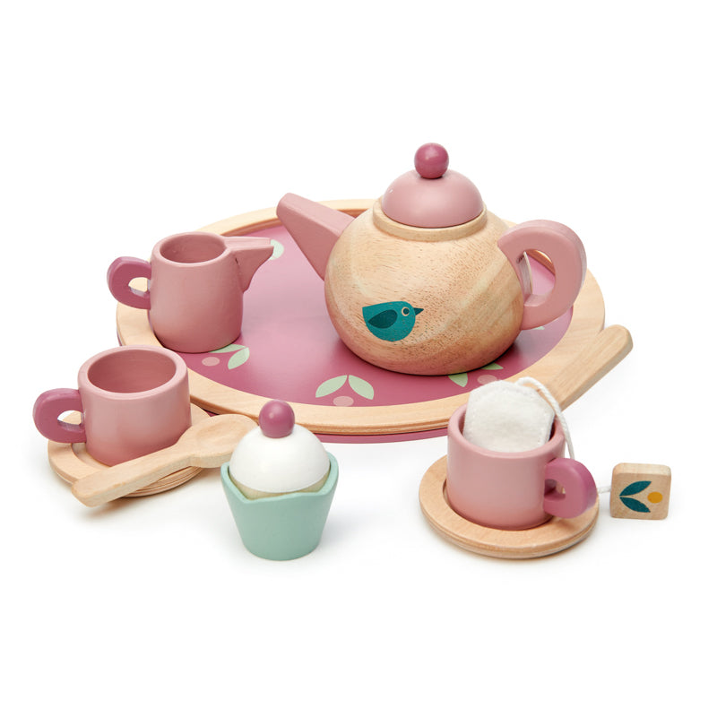 Tender Leaf Toys Birdie Tea Set – Wooden Pretend Play Set