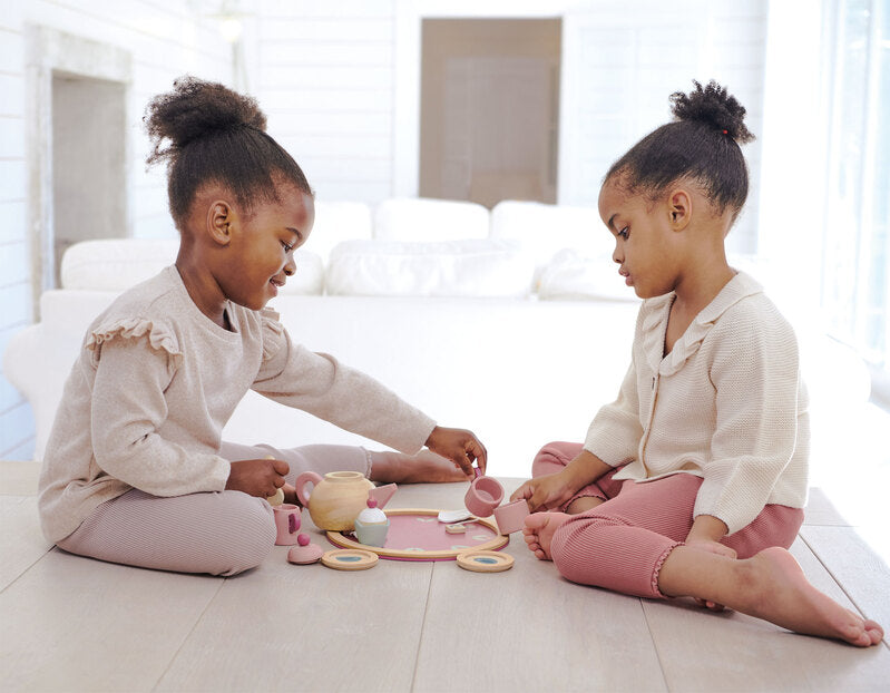 Tender Leaf Toys Birdie Tea Set – Wooden Pretend Play Set