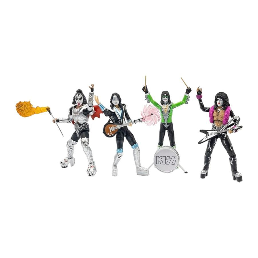 Kiss - Band 5'' Vegas Outfits 4-Pack SDCC Exclusive