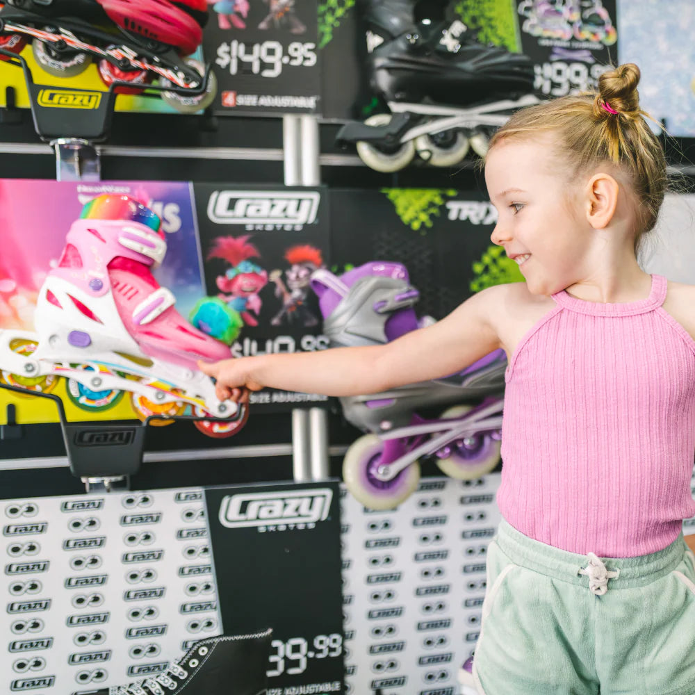 Crazy Skates Trolls Inline Skates (Poppy & Barb)