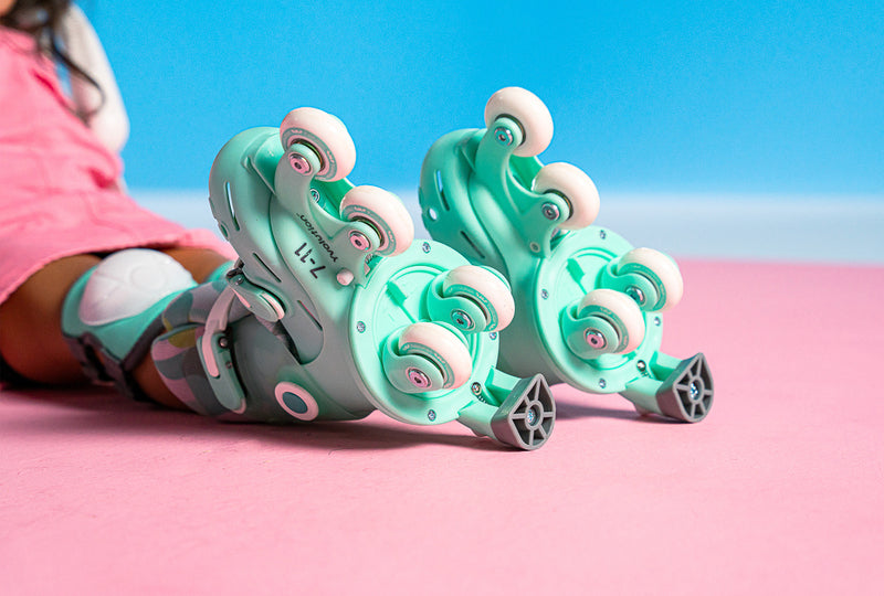 Yvolution Twista Skates – 2-in-1 Adjustable Learner & Inline Skates