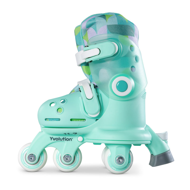 Yvolution Twista Skates – 2-in-1 Adjustable Learner & Inline Skates