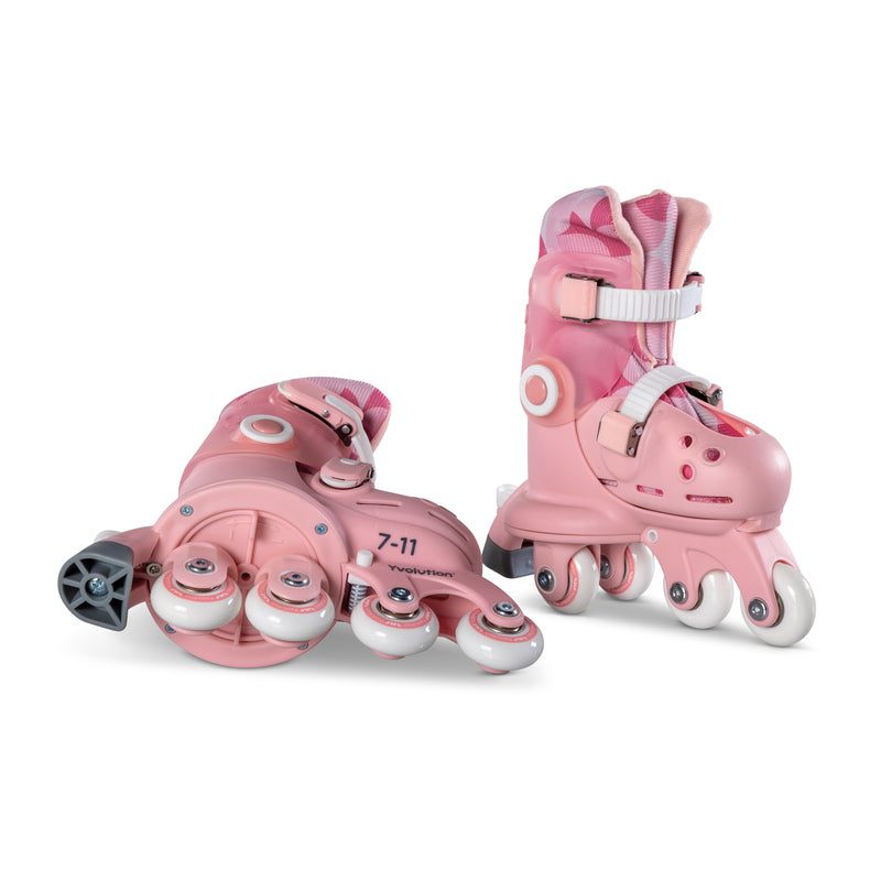 Yvolution Twista Skates – 2-in-1 Adjustable Learner & Inline Skates