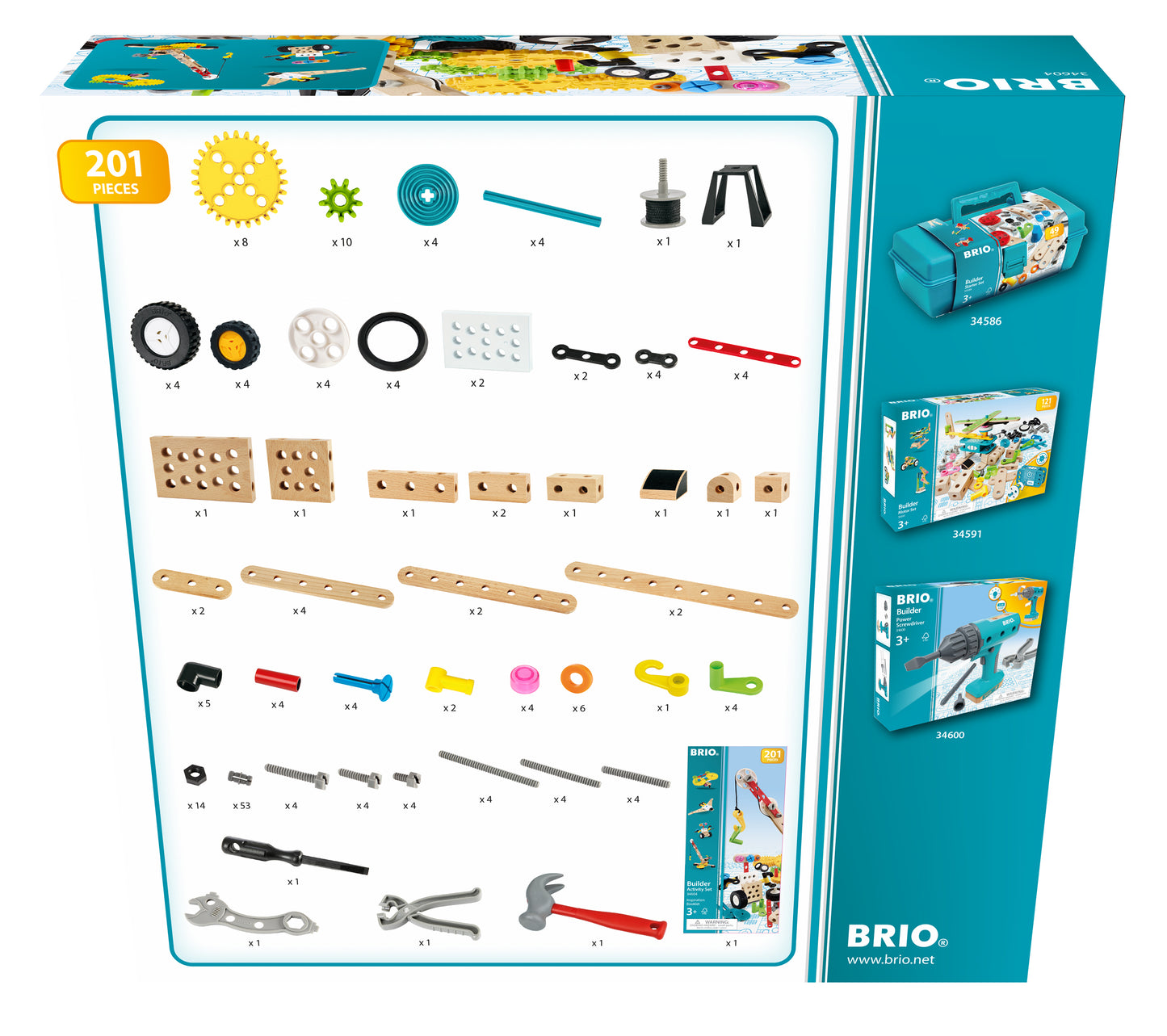 BRIO - Builder Activity Set (201 pieces)