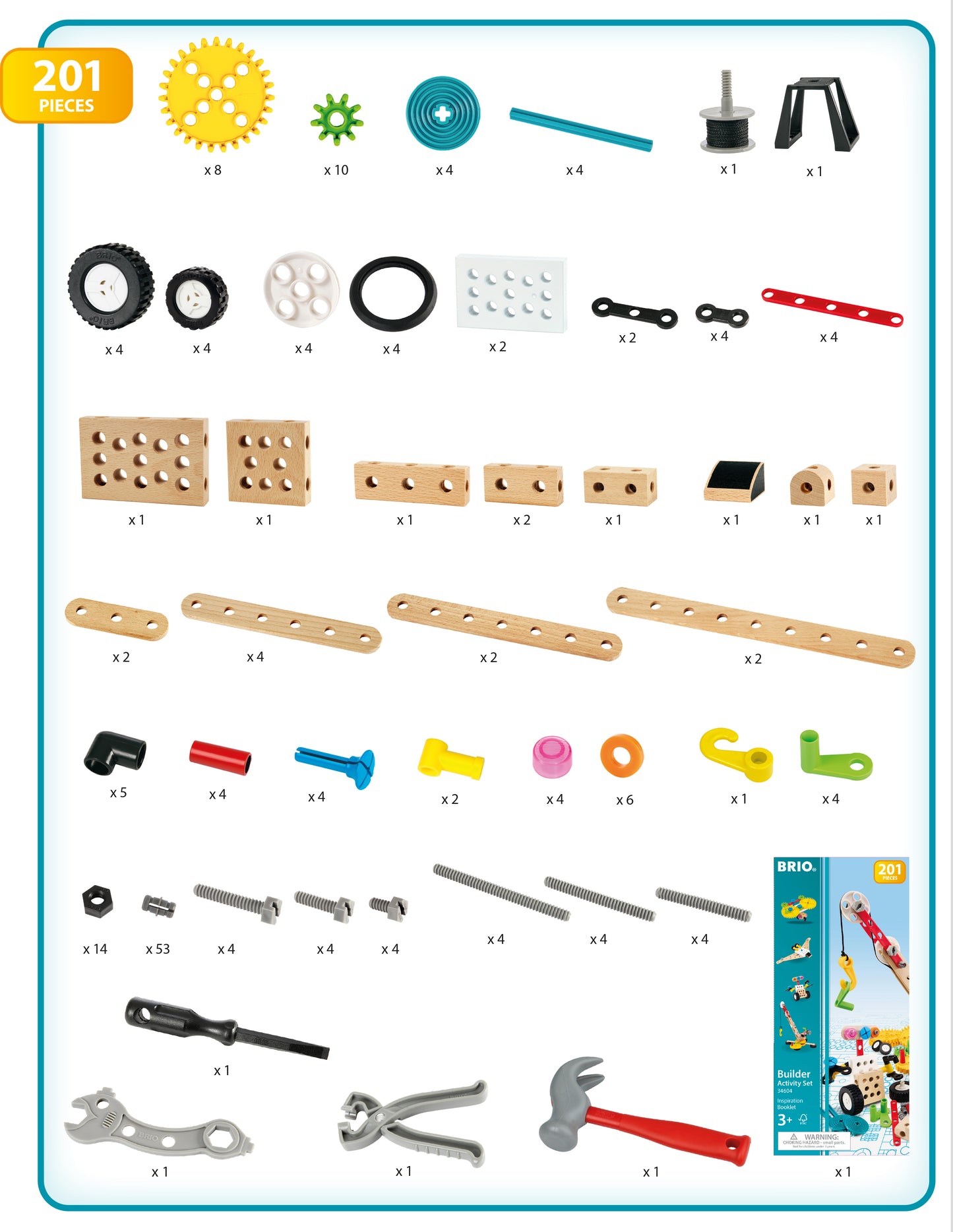 BRIO - Builder Activity Set (201 pieces)