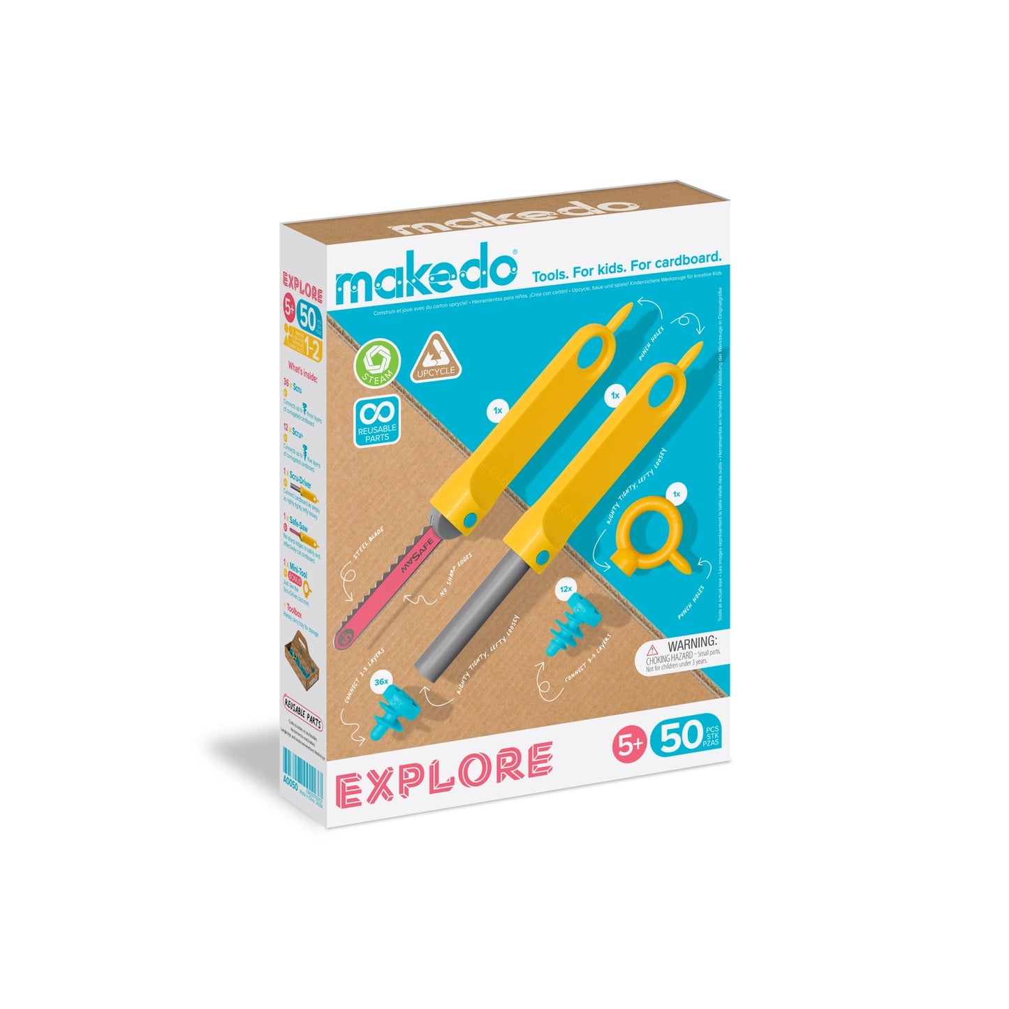 Makedo Cardboard Construction Kit - Explore Edition