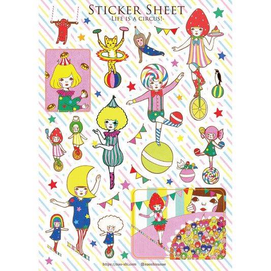 Naoshi Sticker Sheets - Whimsical Art