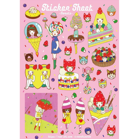 Naoshi Sticker Sheets - Whimsical Art