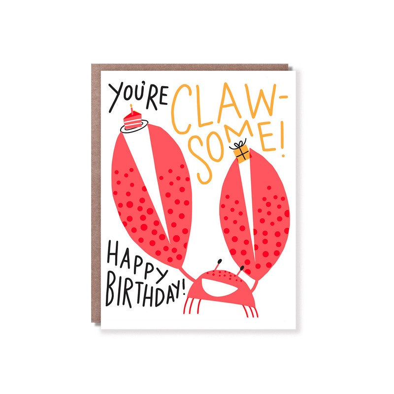 Claw-Some Birthday Card