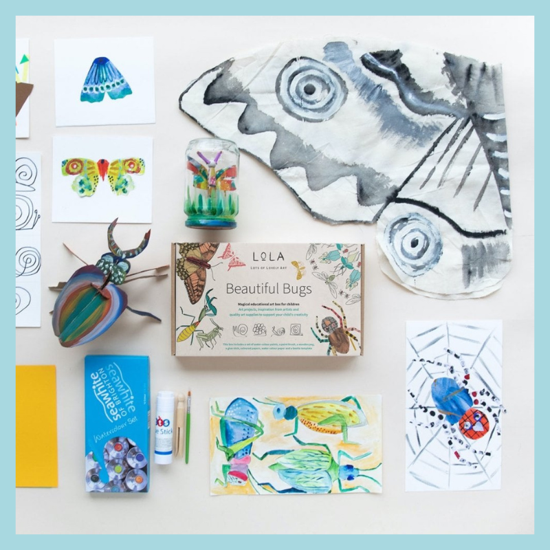 LOLA Art Box for Children | Beautiful Bugs