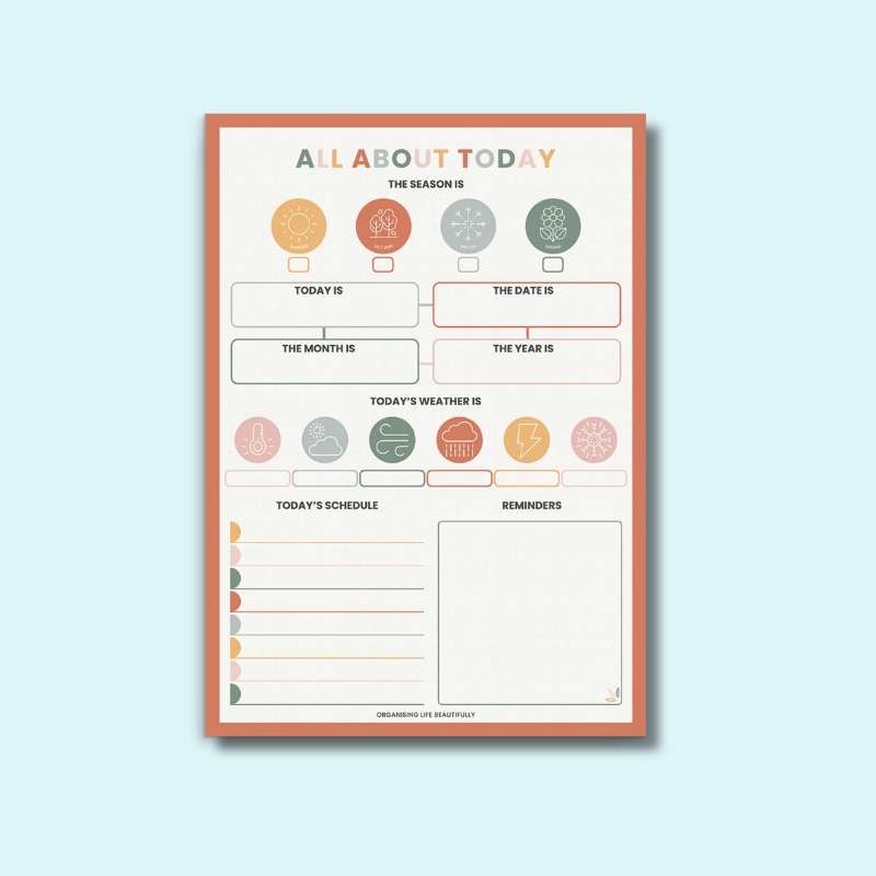 All About Today Magnetic Board