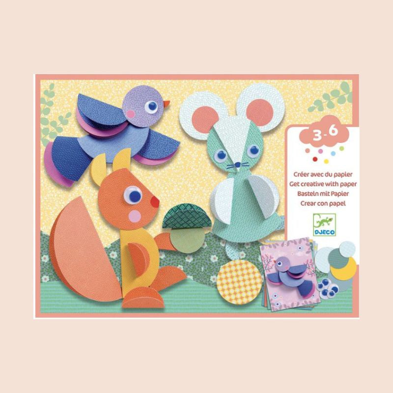 Round and Round Paper Collage Set