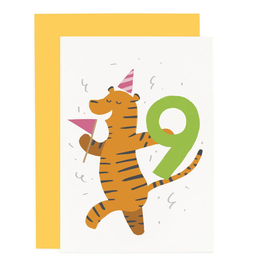 9 Year Old Party Animal Card