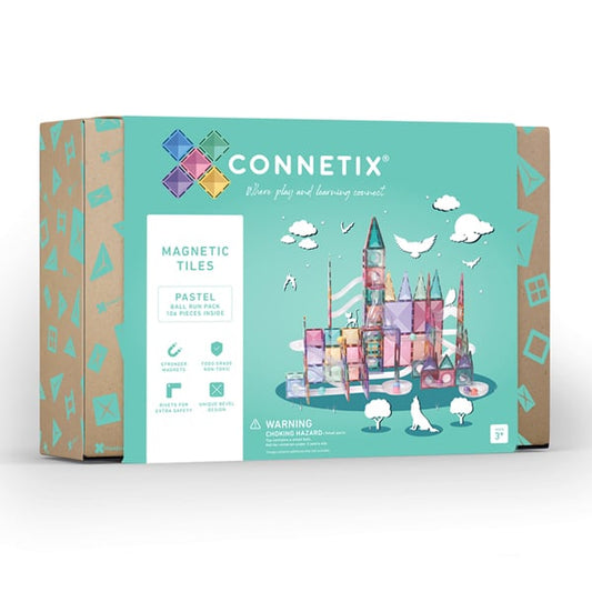 Connetix Pastel Ball Run Expansion Pack (106 Pieces)