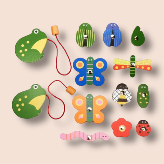 Catch a Bug Wooden Fishing Game