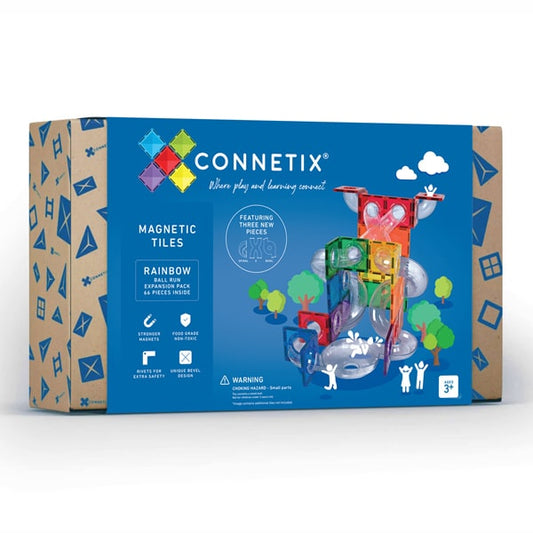 Connetix Rainbow Ball Run Expansion Pack (66 Pieces)
