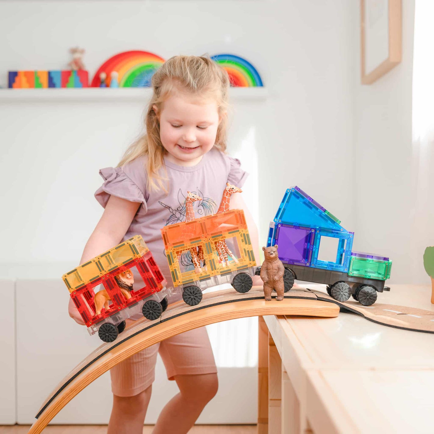 Connetix Rainbow Transport Pack (50 Piece)