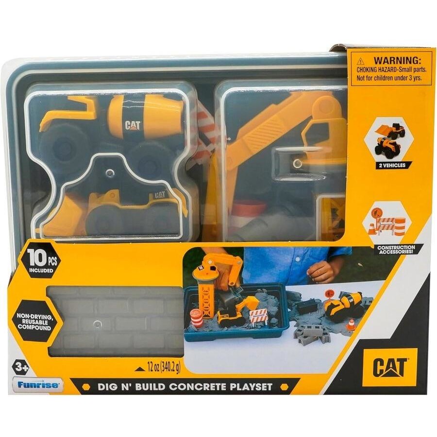 CAT Little Machines Dig & Build Playset