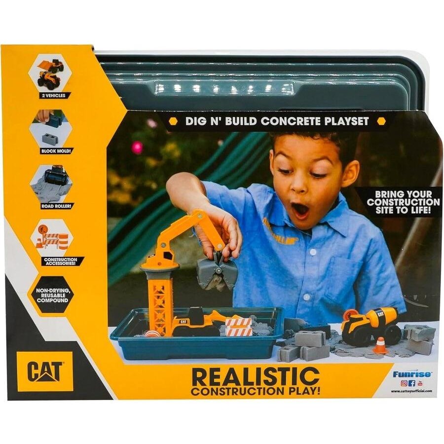 CAT Little Machines Dig & Build Playset