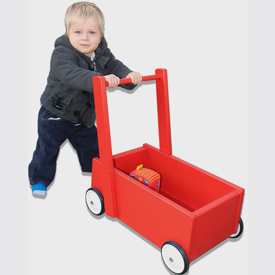 Wooden Walker Wagon- Red