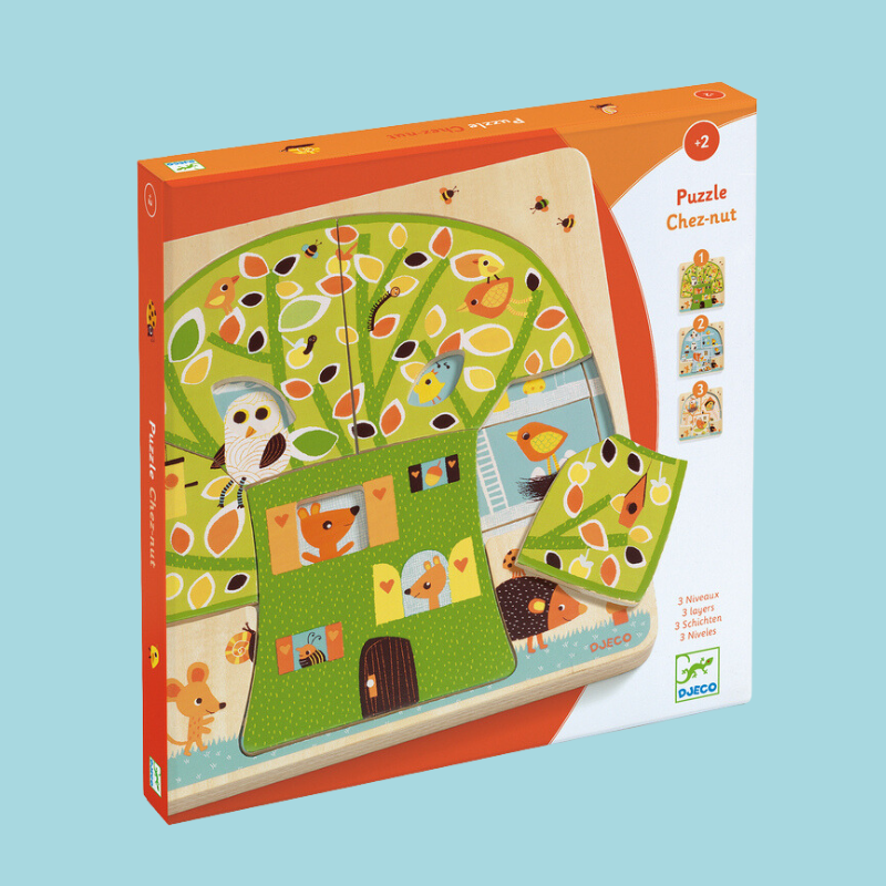 Tree House 3-Layer Wooden Puzzle