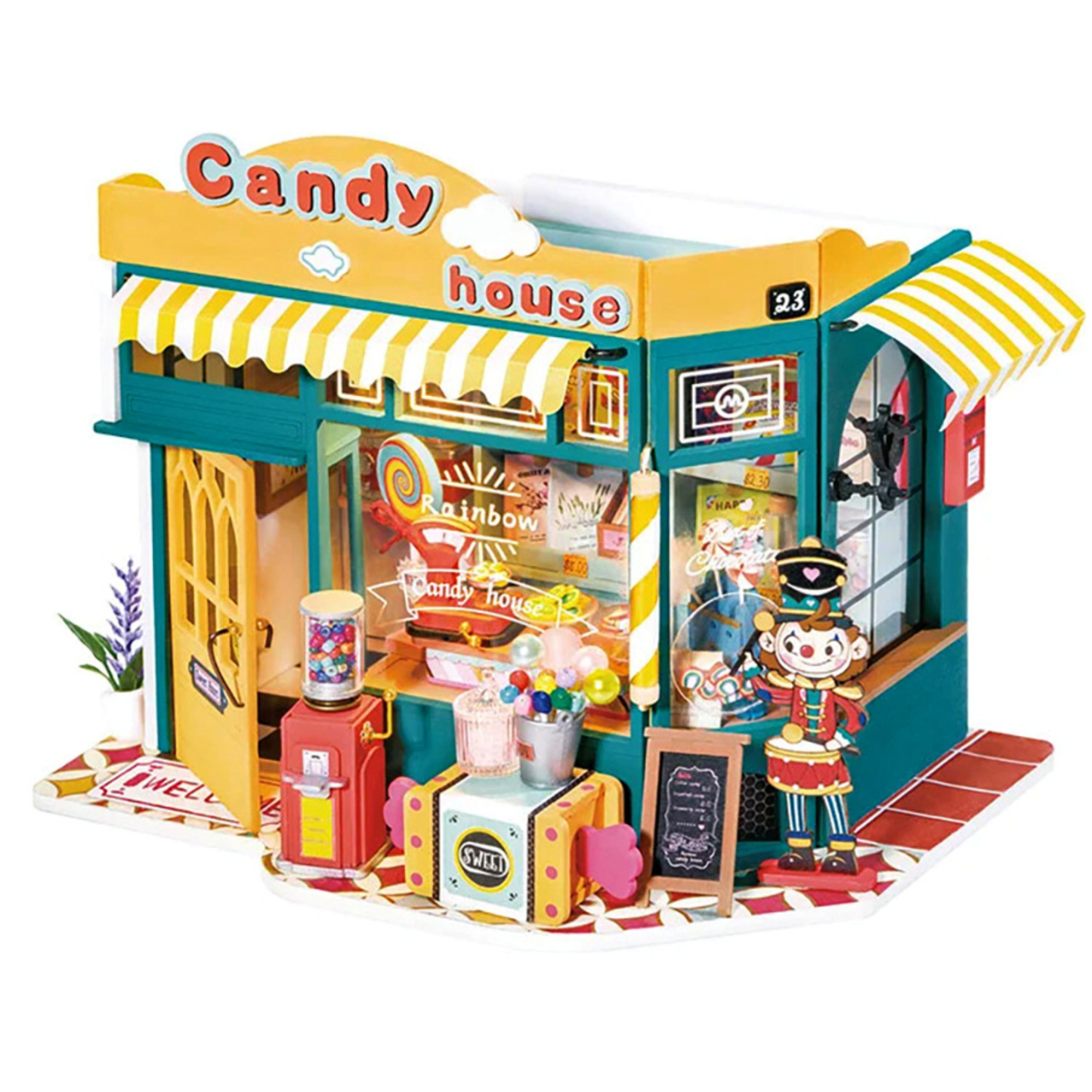 Rolife Rainbow Candy Mini House - DIY Miniature Kit