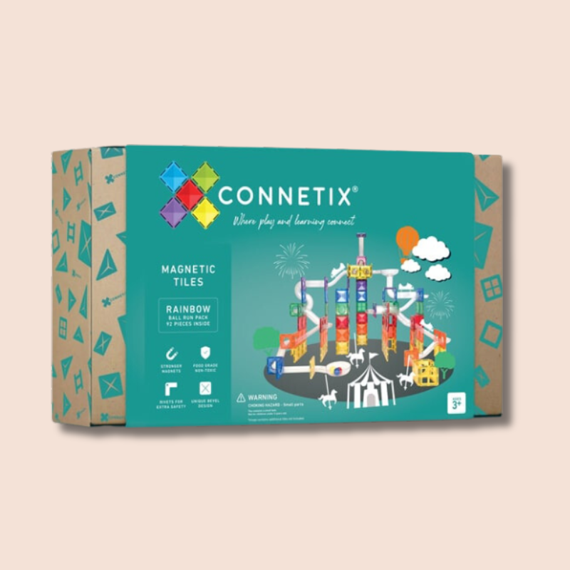 Connetix Rainbow Ball Run Expansion Pack (92 Pieces)