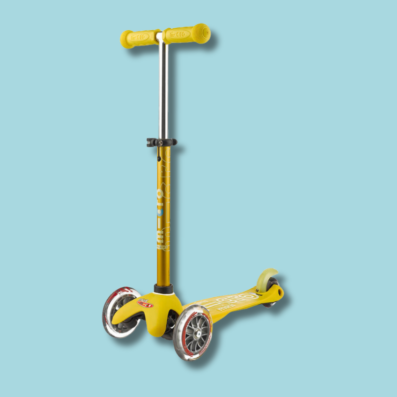 Mini Micro Deluxe 3 Wheel Scooter | Yellow (2-5 Years)