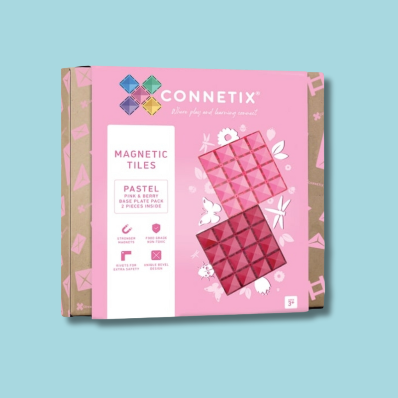 Connetix Base Plate Set (2 Pieces) | Pastel