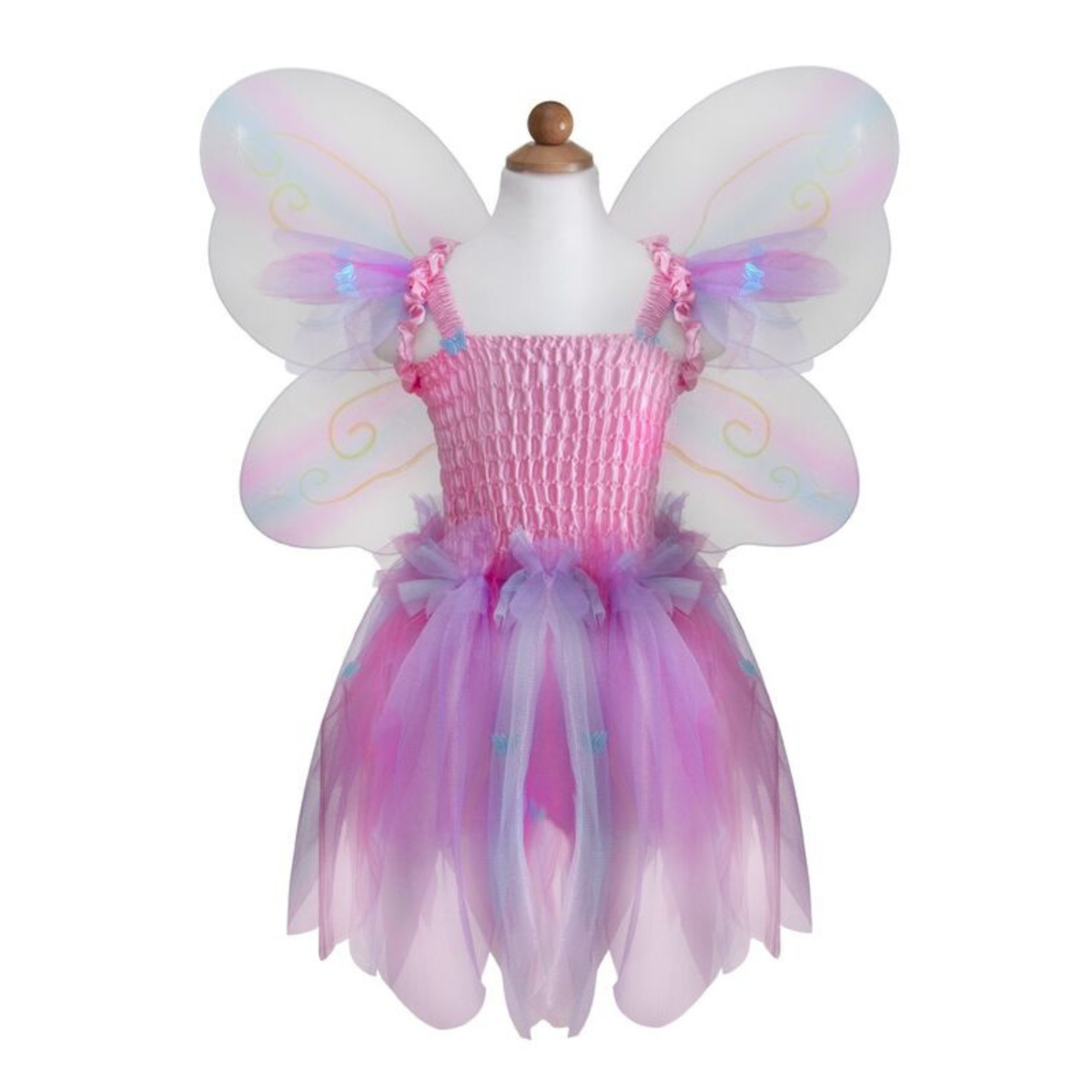 Pink Butterfly Dress & Wings with Wand (Size 5-6)