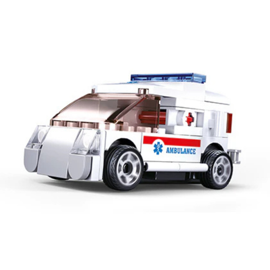 Power Bricks Pull-Back Ambulance (54 pcs)