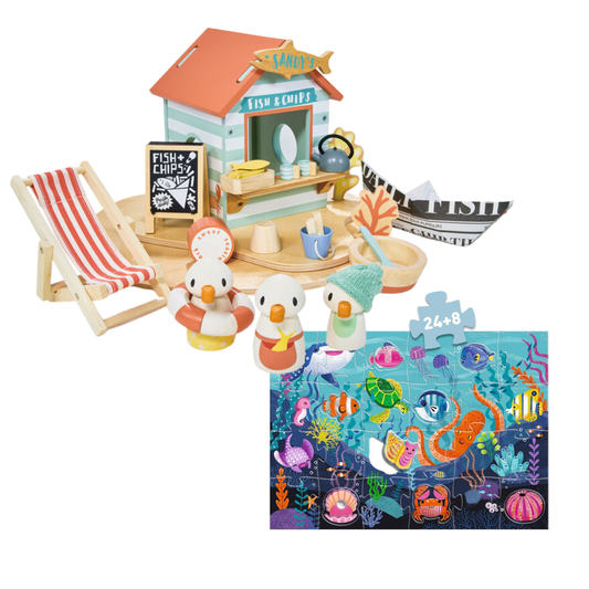Playset and Puzzle Gift Set