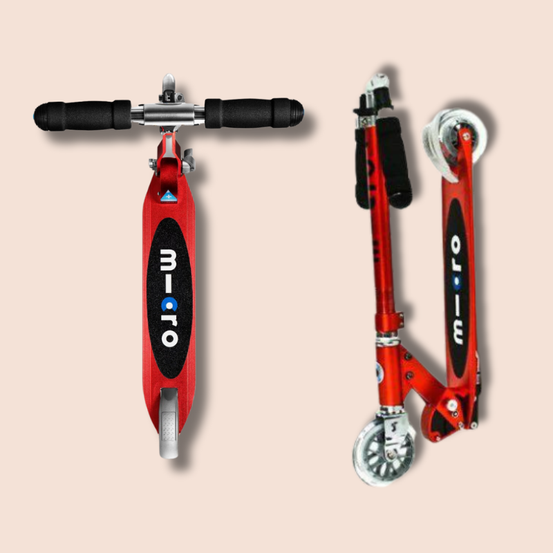 Micro Foldable Sprite Scooter | Red (5-12 Years)