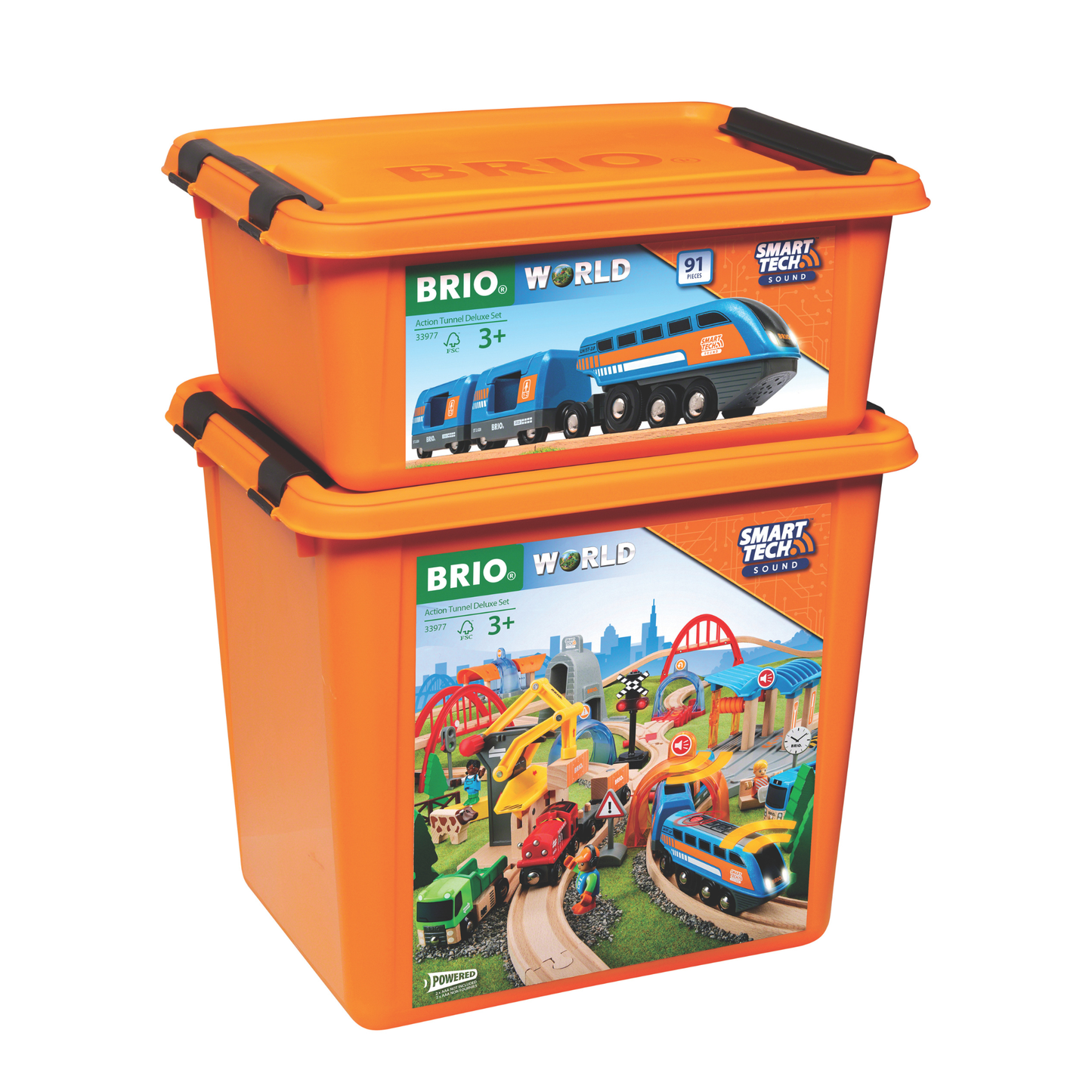 BRIO - Smart Tech Action Tunnel Deluxe Set (91 pieces)