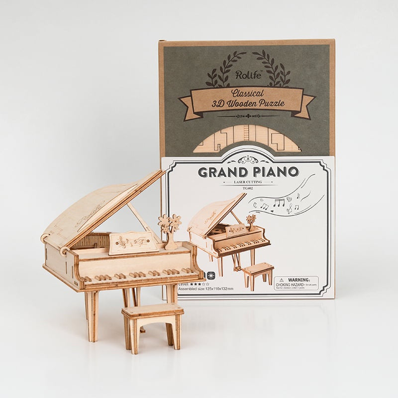 Grand Piano - 3D Wooden Kit