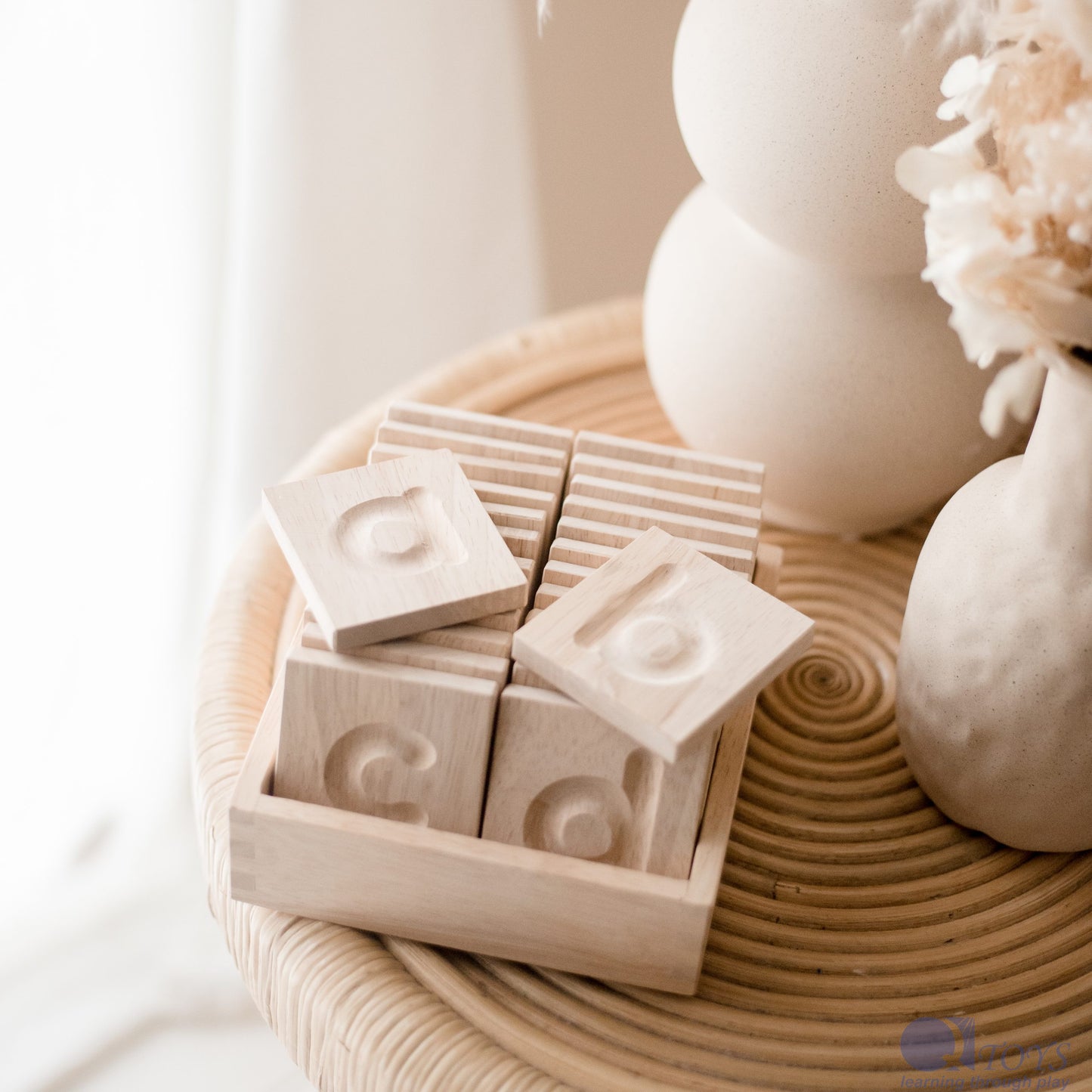 Wooden Capital Letter Tray