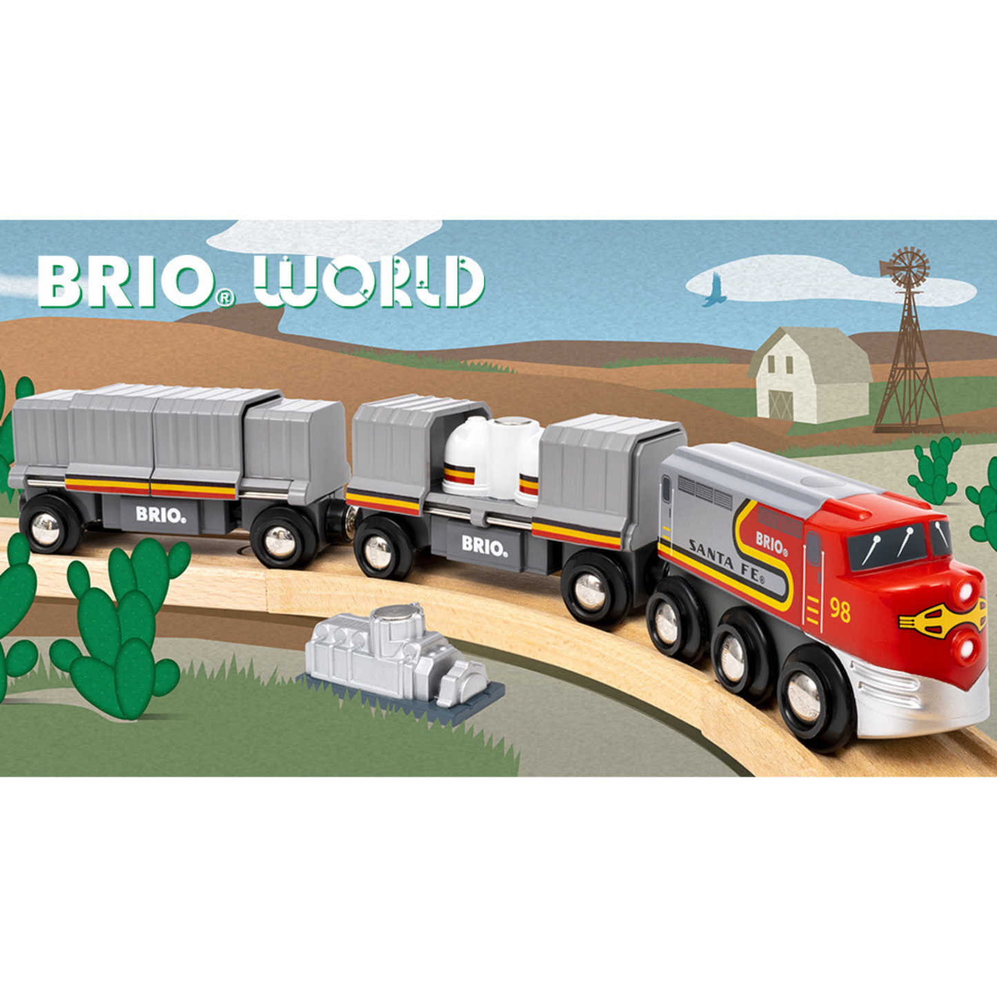 BRIO - Santa Fe Train (Trains of the World)