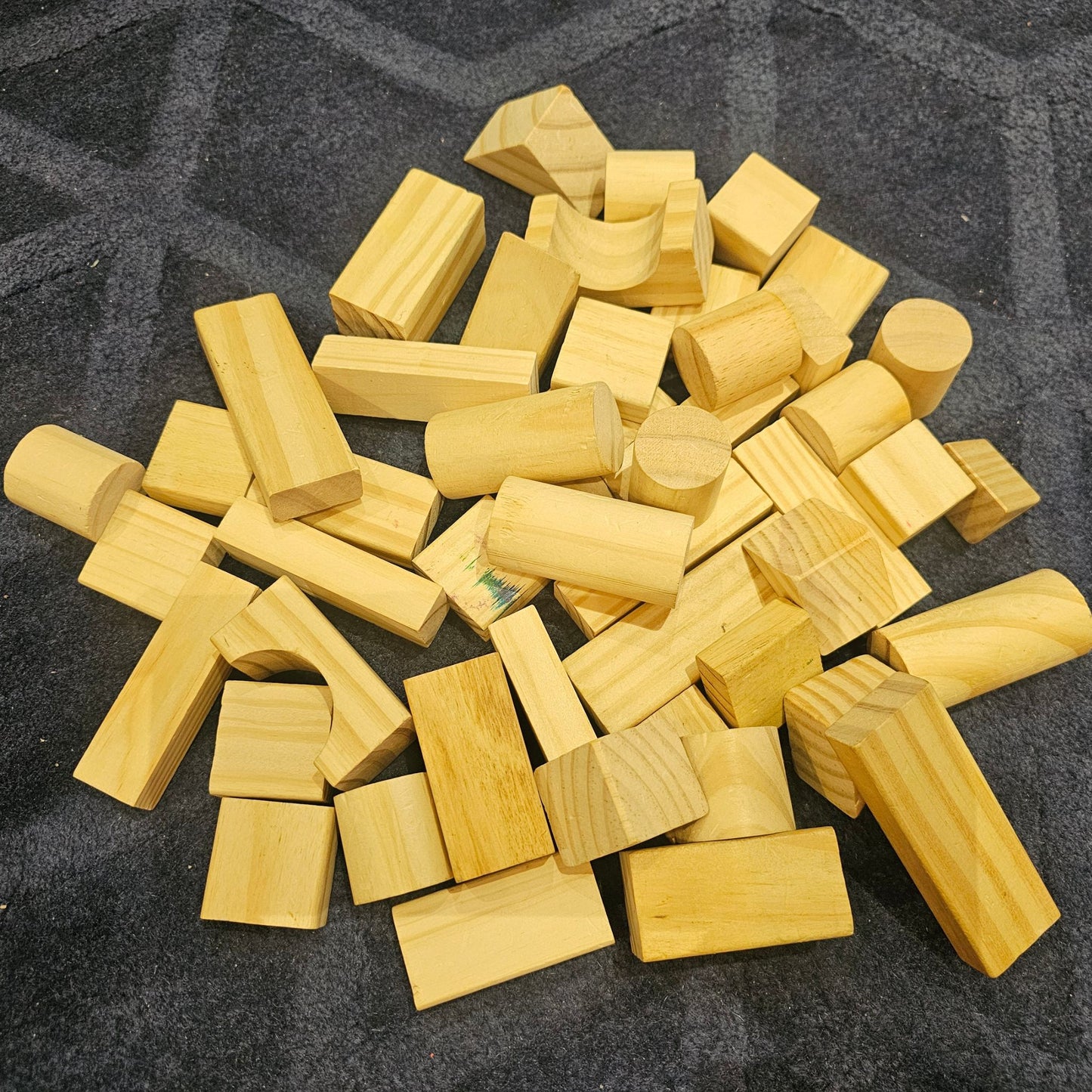 Wooden Blocks - Natural (49 pcs, Second Play)