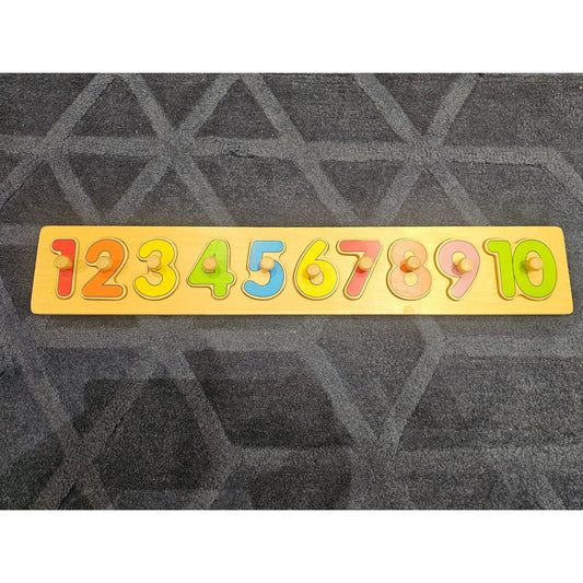 Colourful Wooden Number Puzzle (Second Play)