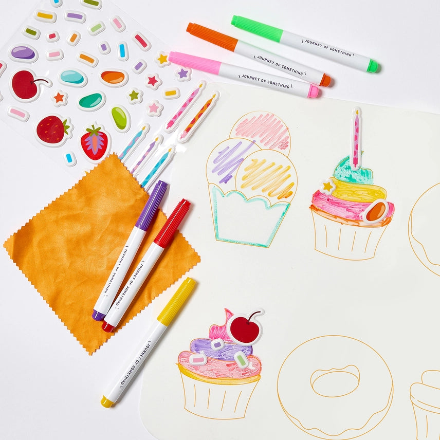 Wipeable Silicone Colouring Mat