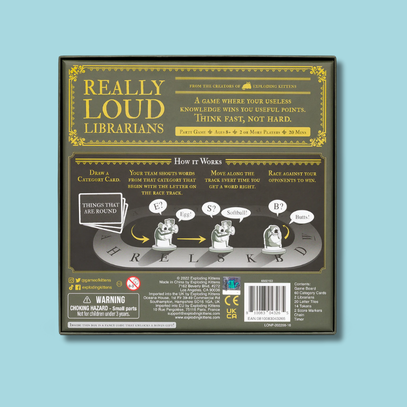 Really Loud Librarians | Merciless Word-Shouting Game (8+ Years)