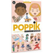 Poppik Discovery Poster & Stickers (48 Stickers) | Human Body