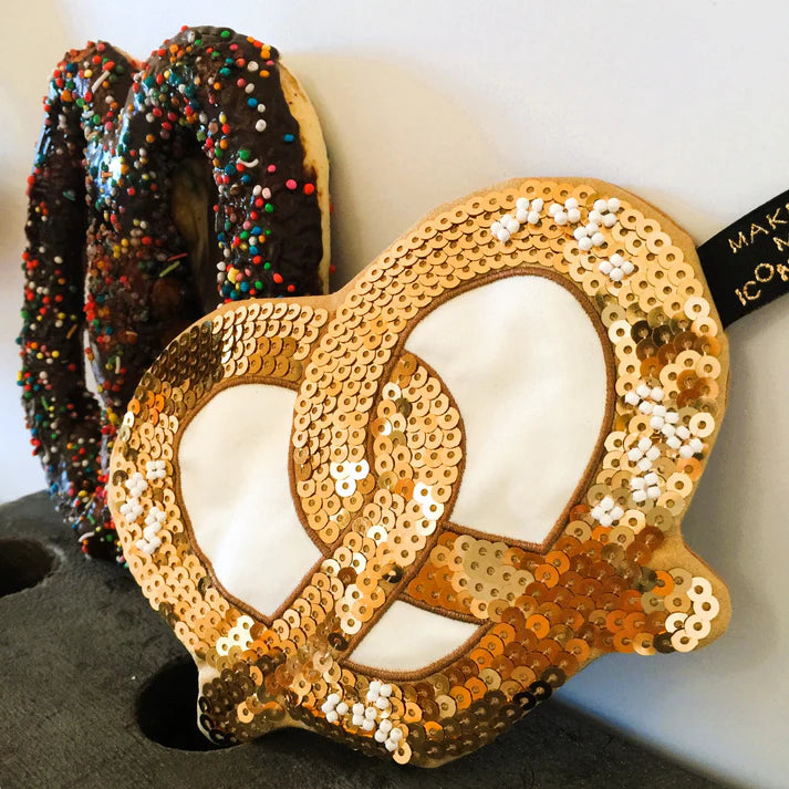 Pretzel Sequin Purse