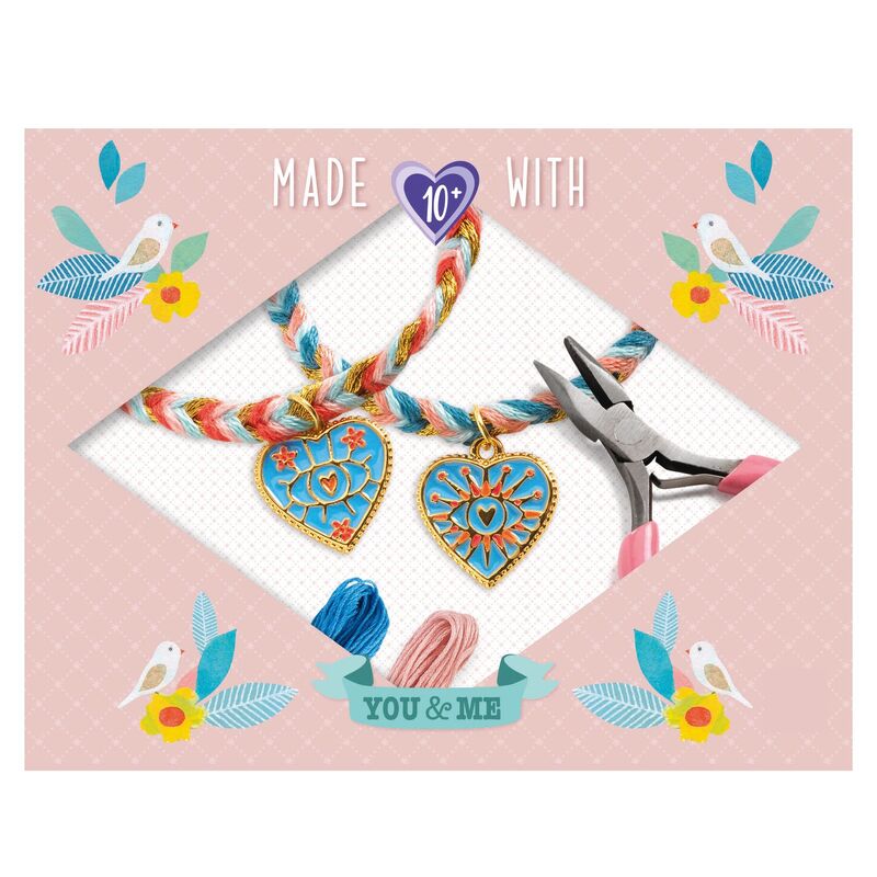 You and Me Friendship and Hearts Bead Sets