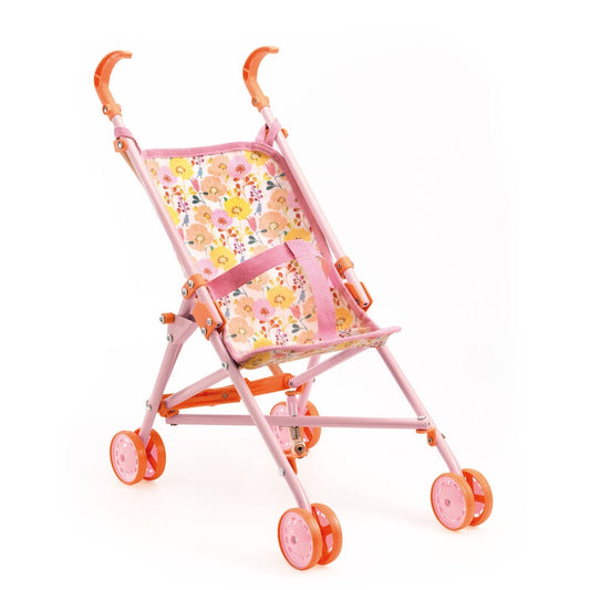 54 cm Pomea Pink Flower Doll Umbrella Stroller