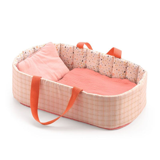 Pink Lines Baby Pomea Doll Bassinet