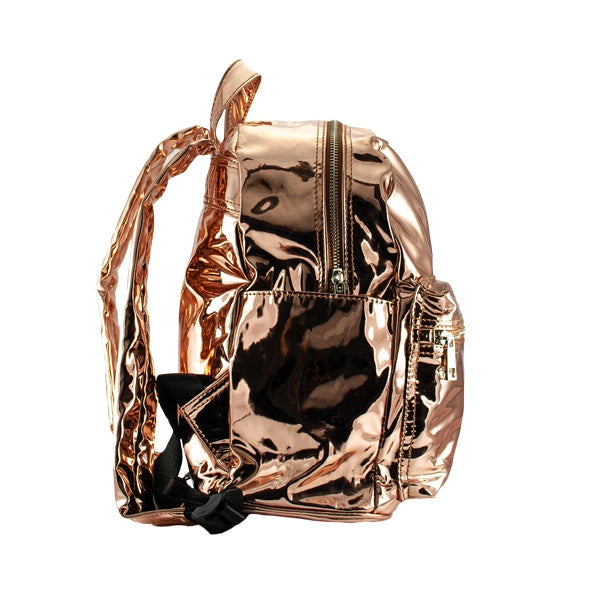 Harper Bee Backpack - Shiny Rose Gold