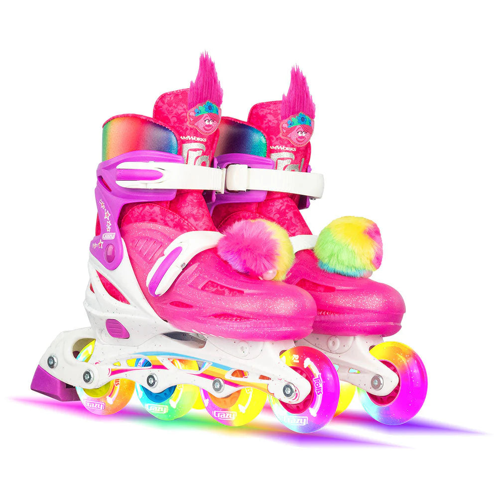 Crazy Skates Trolls Inline Skates (Poppy & Barb)